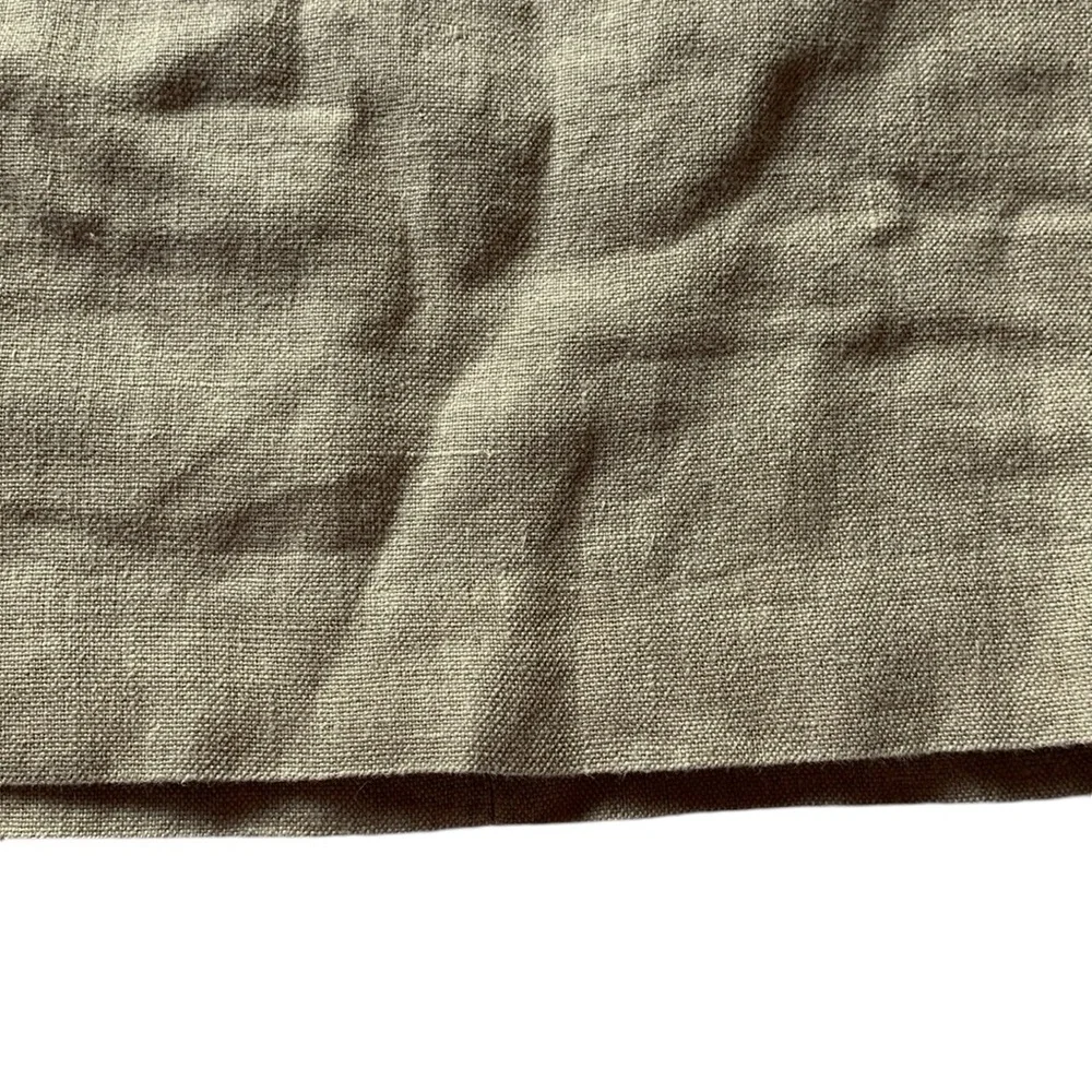 Ann Taylor LOfT 100% linen tan khaki mini skirt women’s size 6 coastal summer